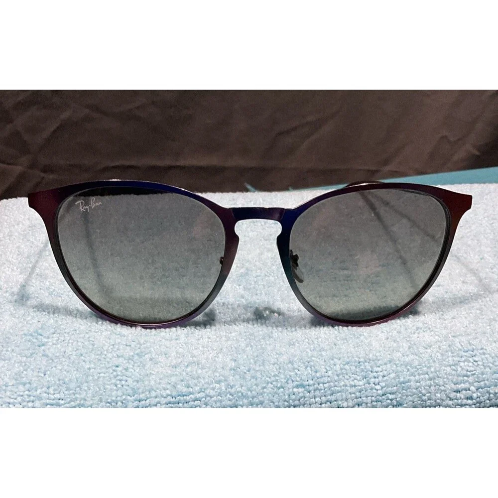 Women’s Ray Ban 3539 Metal Erica Sunglasses Purple Orange Gradient Discontinued